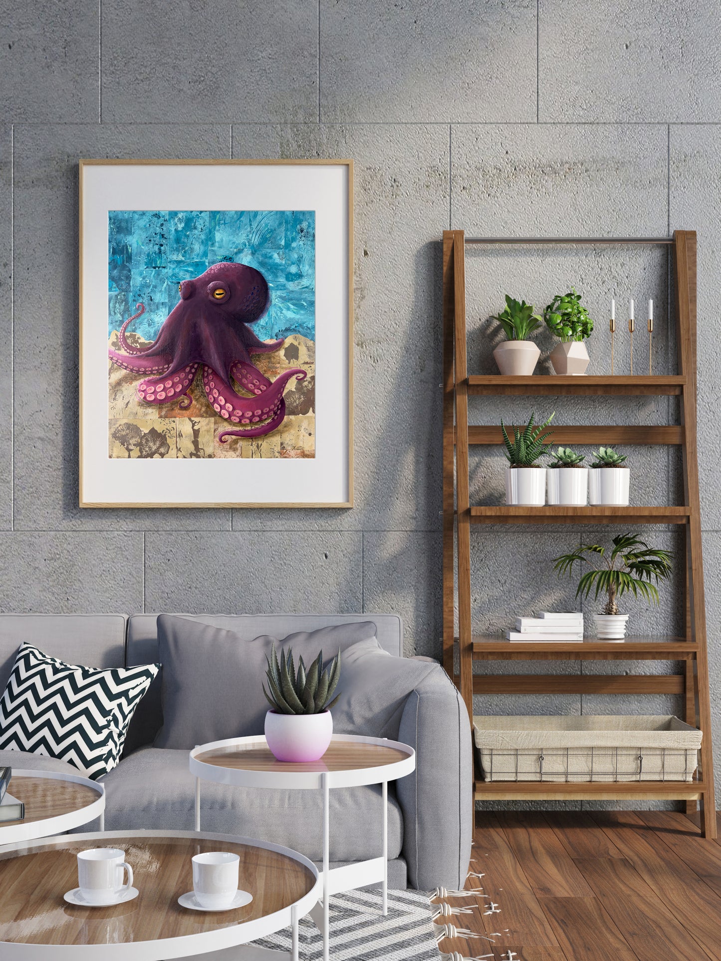 Stroll On The Ocean Floor print